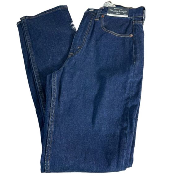 Abercrombie & Fitch The Slim Straight Ultra High Rise NWT Jeans Sz 25 - Picture 2 of 6